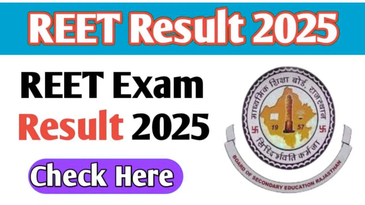 Rajasthan REET Result 2025