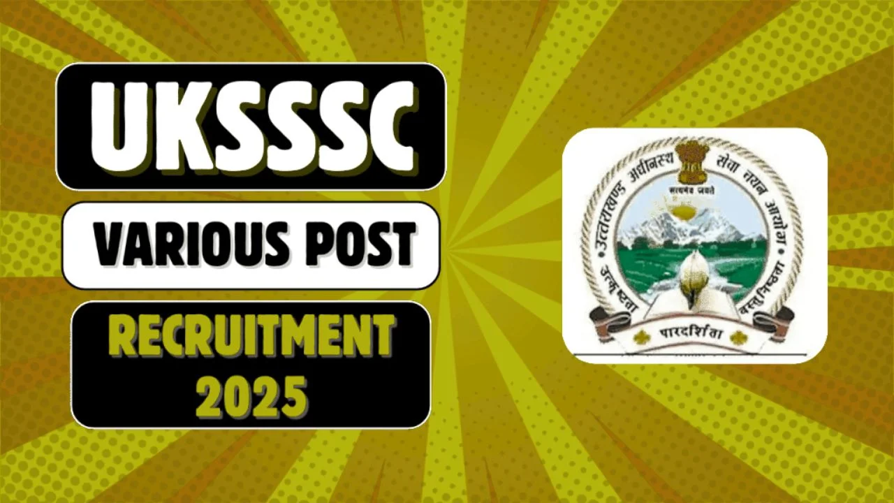 UKSSSC Assistant Accountant Vacancy 2025
