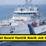 Coast Guard Yantrik Navik Recruitment 2025