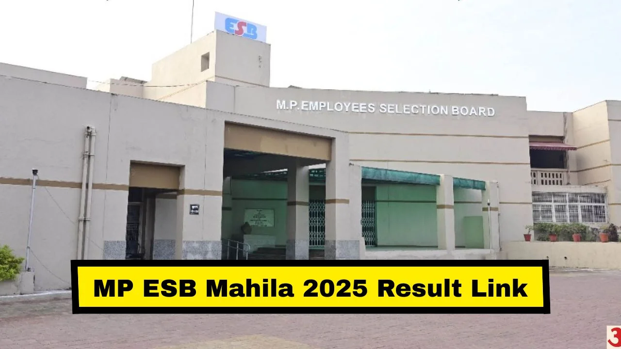 MP ESB Mahila Paryavekshak 2025 Result Link